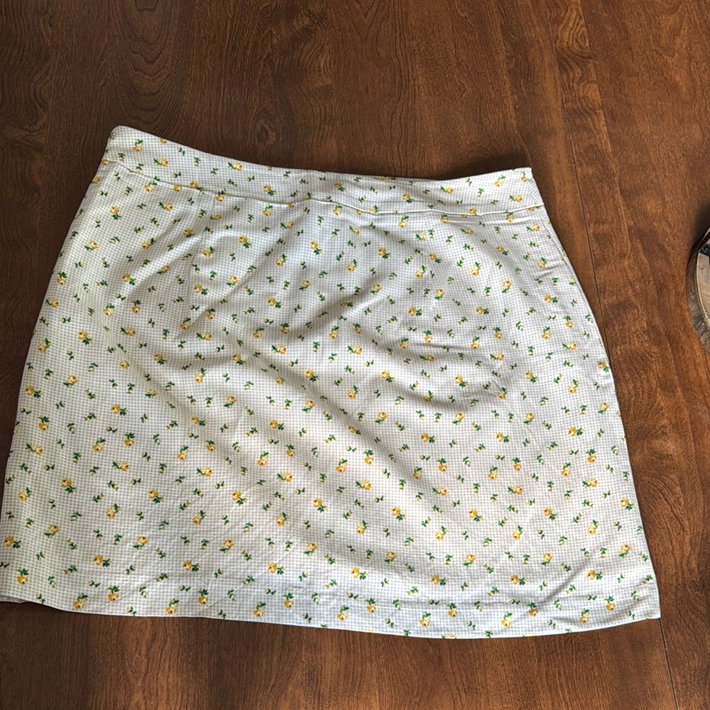 Lift Cream A-Line Mini Skirt